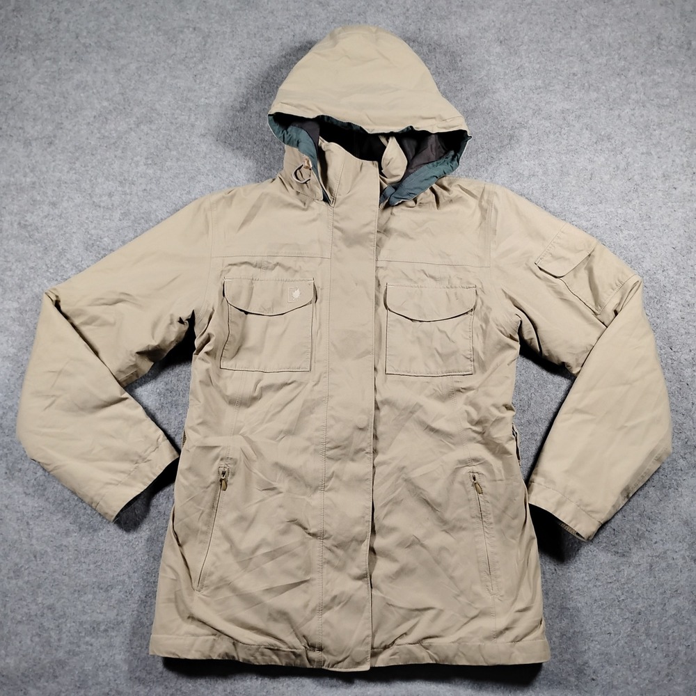 Lafuma Gore-Tex Parka Jacket Womens Small Tan Beige Hooded Gorpcore Utility